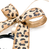 Leopard Bow & Black Mama Car Charm