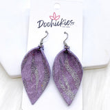 2" Zebra Shimmer Small Petals -Earrings