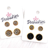 Golden Leopard Mommy & Me Sets in Gold -Earrings