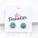 10mm Colorblock Studs -Earrings