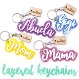 Layered Keychains