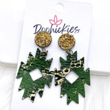 2" Lil’ Aztec Dangles (Leather) -Earrings