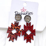 2" Lil’ Aztec Dangles (Leather) -Earrings