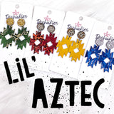 2" Lil’ Aztec Dangles (Leather) -Earrings