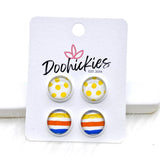 12mm Summer Vibes Duos -Summer Earrings