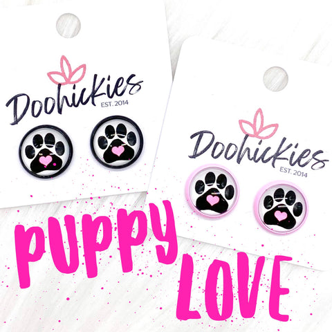 12mm Puppy Love Singles -Summer Earrings