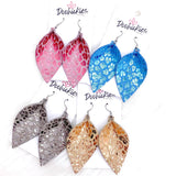 2.5" Metallic Leopard Petals -Earrings