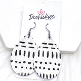 2" Black & White Mini Collection -Earrings