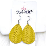 1.5" Bright Braided Itty Bitties -Summer Earrings