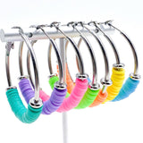 1.5" Fiesta Heishi Hoops