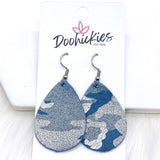 1.5" Camo Shimmer Itty Bitty Collection -Earrings