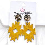 2" Lil’ Aztec Dangles (Leather) -Earrings