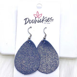 1.5" Sparkles Floral Mini Collection (leather) -Earrings