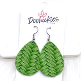 1.5" Bright Braided Itty Bitties -Summer Earrings