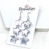 2.25" Liberty Star Patriotic Acrylics -Patriotic Earrings