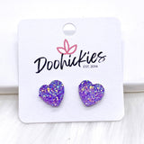 12mm Sparkle Hearts