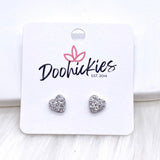 8mm Sparkle Valentine Hearts -Earrings