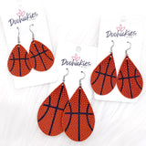 Basketball Teardrops -Sports Earrings
