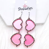 2.5" Heart Sunnies -Summer Earrings