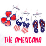 The Americana Mini Acrylic Collection - Patriotic Earrings