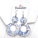 2.25" Beach Corkie Lil' O's- Summer Earrings