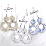 2.25" Beach Corkie Lil' O's- Summer Earrings