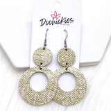 2.25" Beach Corkie Lil' O's- Summer Earrings