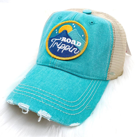 Teal Road Trippin' Trucker Hat
