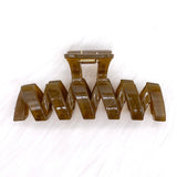 Large Glossy Zigzag Hair Clips