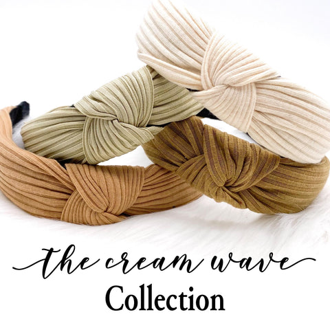 The Cream Wave Headband Collection