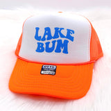 Neon Lake Bum Trucker Hats