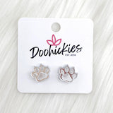 13mm Shiny Acrylic Paws & Claws -Sports Earrings