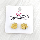 13mm Shiny Acrylic Paws & Claws -Sports Earrings