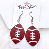 Embossed Football Collection -Sports Earrings