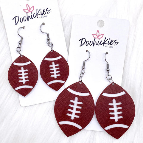 Embossed Football Collection -Sports Earrings – Southern Charm Trading Co