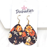 1.5" Fall Fling Mini Collection -Fall Leather Earrings