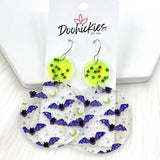 2.5" Halloween Acrylic Piggybacks - Halloween Earrings