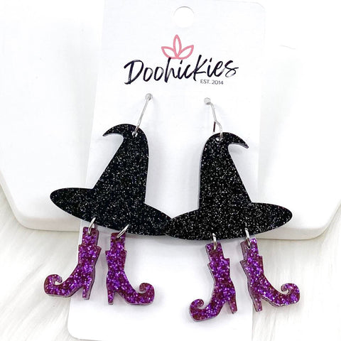 2" Witchy Acrylics -Halloween Earrings