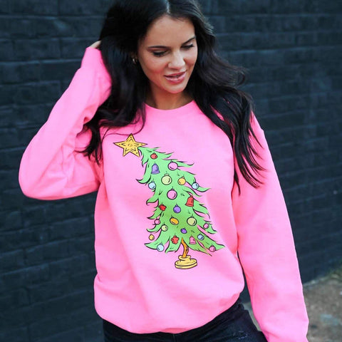 Whimsical Christmas Tree Sweatshirt