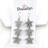 2.75" Shooting Star Drops -New Years Acrylic Earrings