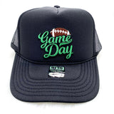 Green Game Day & Black Trucker Hat