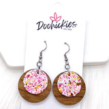 1.25" Festive Sparkle Dainty Ella's -Christmas Earrings