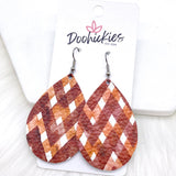 2" Autumn Gingham Mini Collection -Earrings