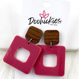 2" Fall Cubie Earrings