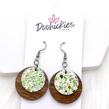 1.25" Festive Sparkle Dainty Ella's -Christmas Earrings