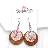 1.25" Festive Sparkle Dainty Ella's -Christmas Earrings