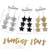 2.75" Shooting Star Drops -New Years Acrylic Earrings