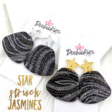 2" Star Struck Jasmines -New Years Earrings
