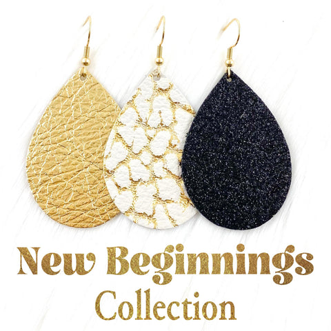 2" New Beginnings Mini Collection -New Years Earrings