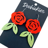 The Final Rose -Valentine Acrylic Earrings